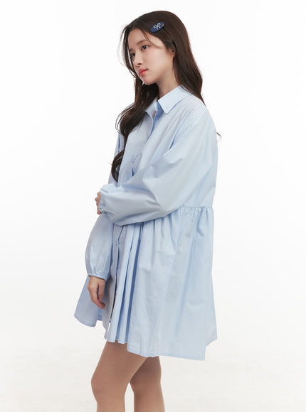 a-line-shirt-collar-dress-cj515