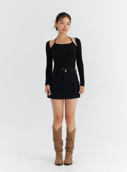 cargo-pocket-mini-skirt-co313