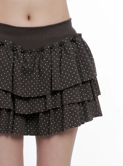 polka-dot-ruffle-mini-skirt-cs519