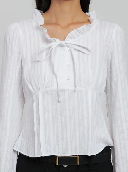 frill-striped-blouse-ij509