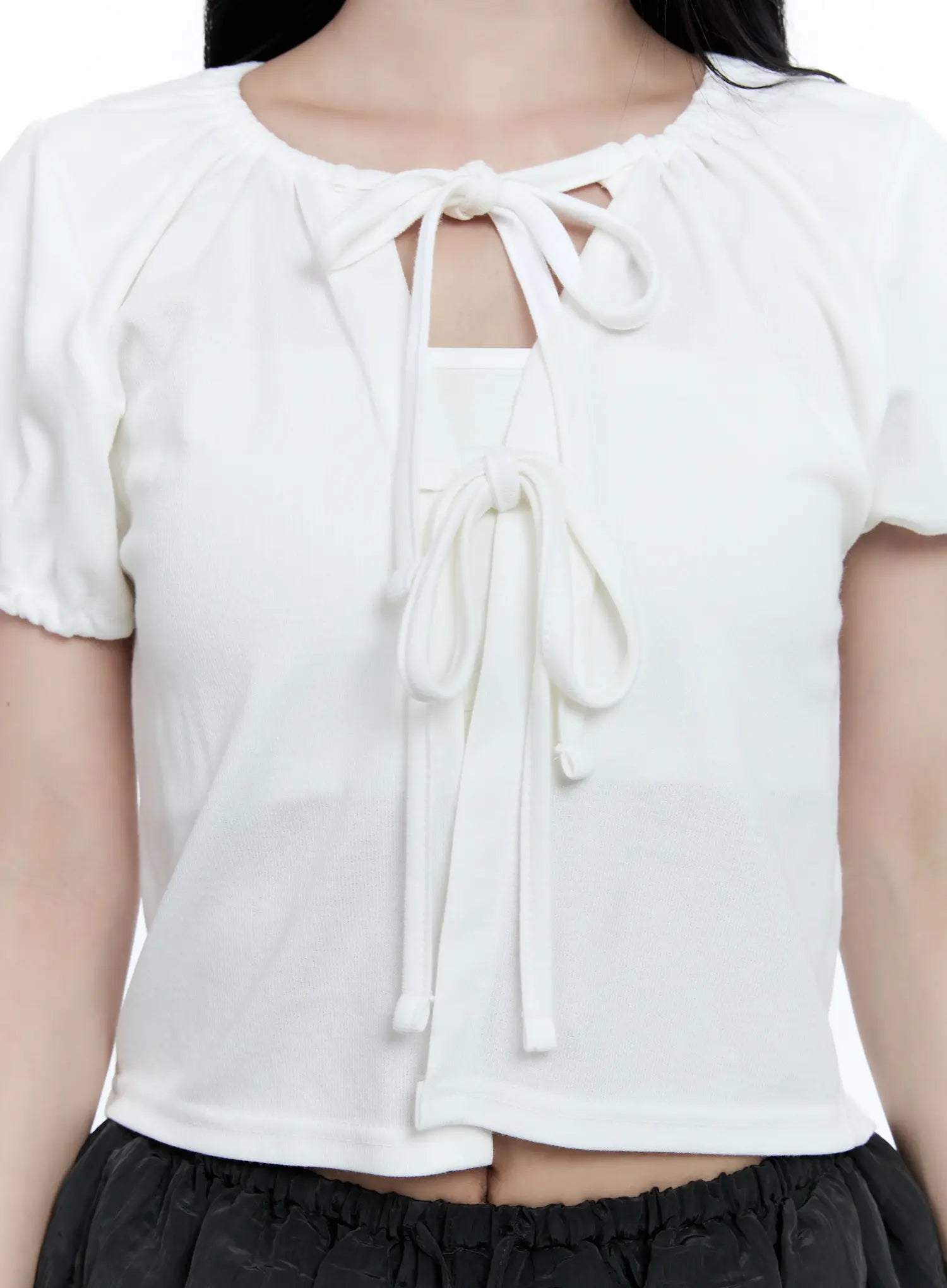 ribbon-puff-sleeve-cardigan-cg511