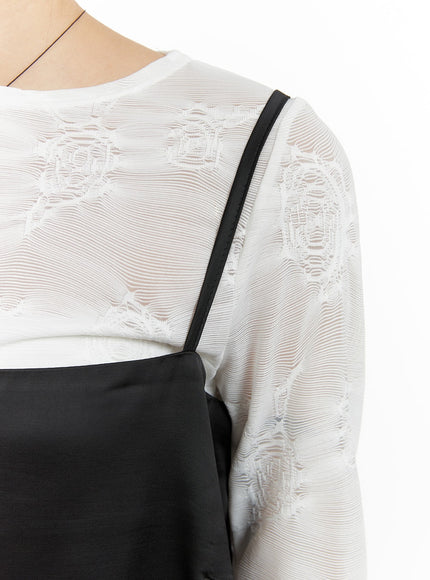 cut-out-sheer-textured-top-ca404