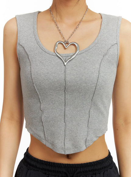 metal-heart-pendant-chain-necklace-ca424