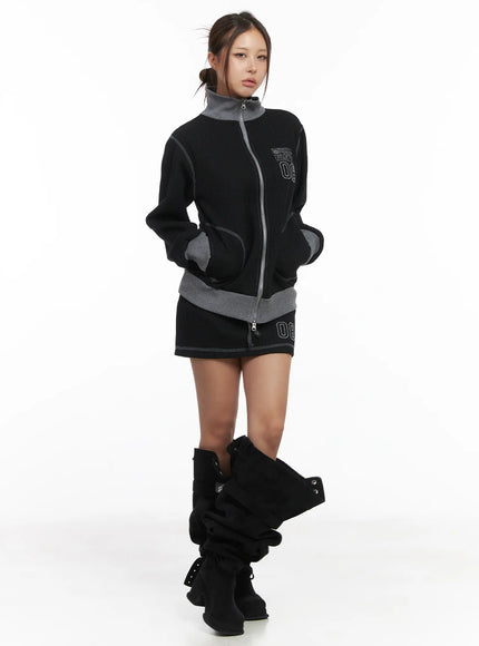 two-tone-waffle-knit-skirt-cj512