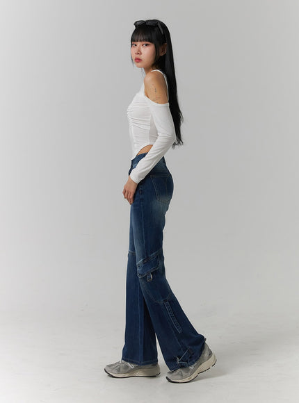 straight-fit-pockets-washed-jeans-cj418