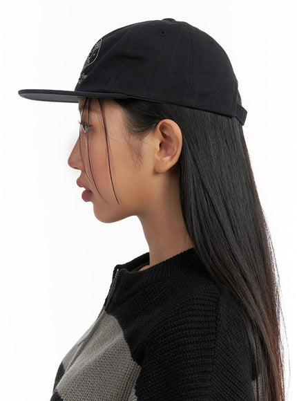 graphic-lettering-flat-brim-cap-cm418