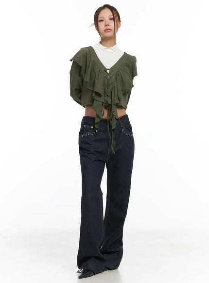 ruffle-v-neck-cardigan-cj512