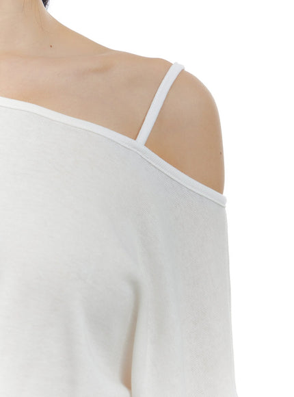 one-shoulder-unbalanced-strap-t-shirt-cs419