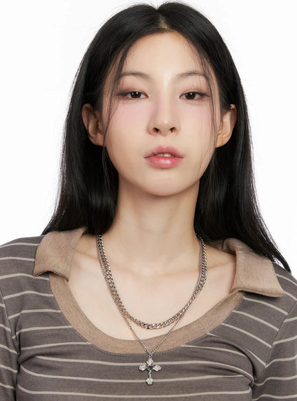 layered-rose-heart-cross-pendant-necklace-cg526