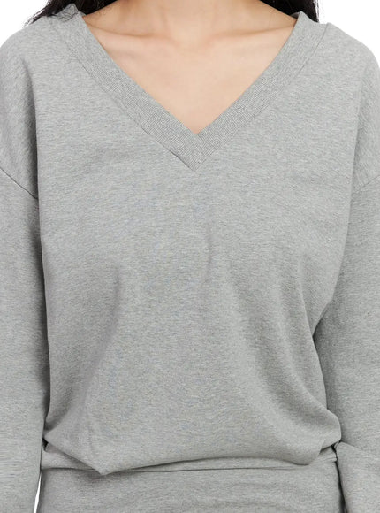 v-neck-sweatshirt-mini-dress-in528