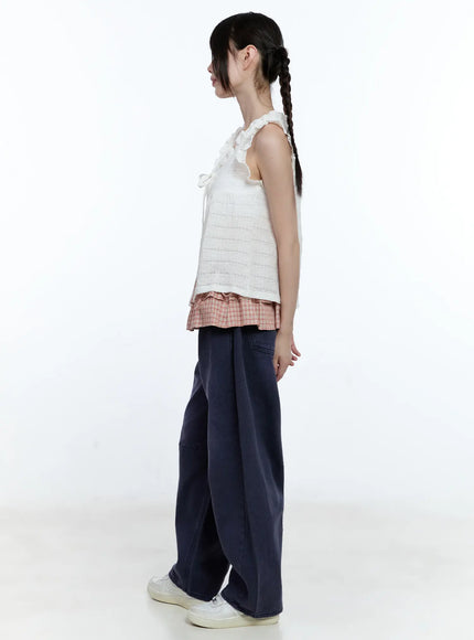 plaid-layered-wrap-mini-skirt-cg507