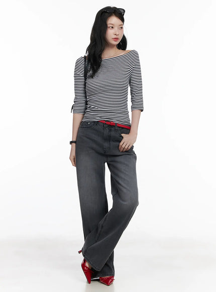 striped-off-shoulder-3-4-sleeve-top-ca510