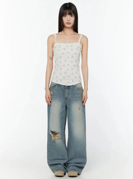 floral-lace-trim-cami-iu518
