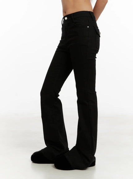 jieu-bootcut-flared-fleece-lined-jeans-cd512