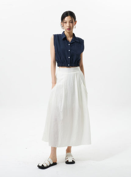 a-line-nylon-maxi-skirt-iu326