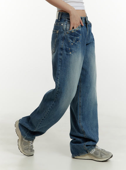 studded-low-rise-baggy-jeans-cy409