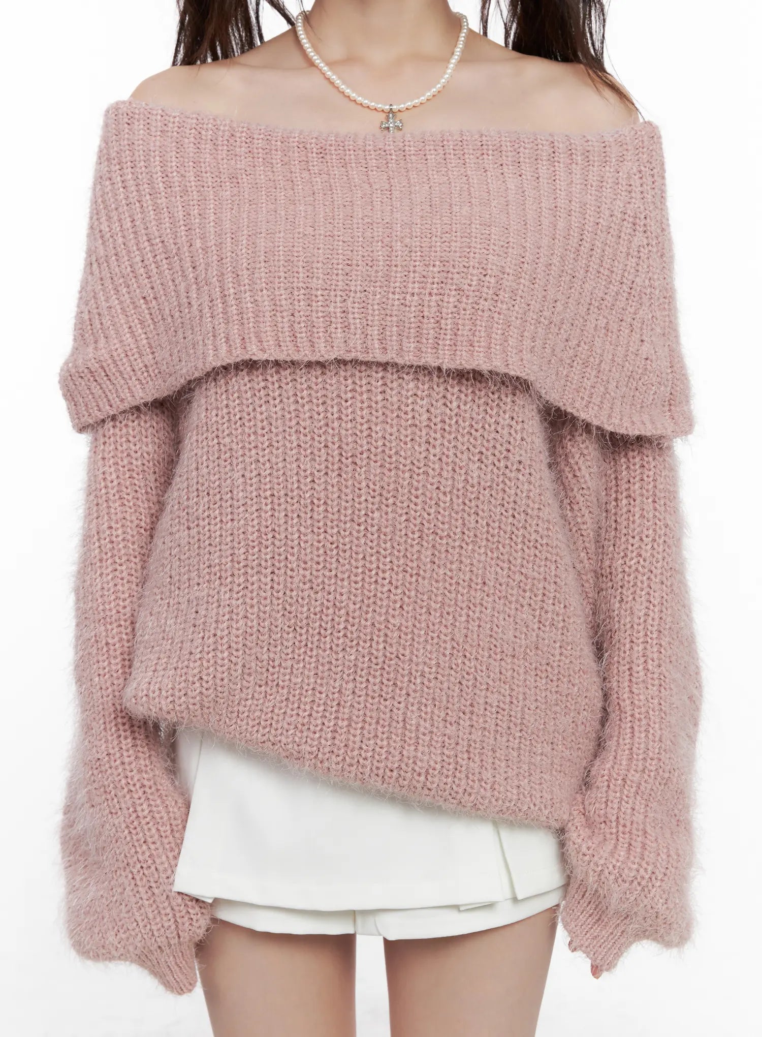 oversized-off-shoulder-fuzzy-knit-sweater-cn510