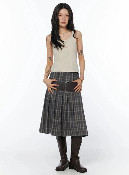plaid-pleated-midi-skirt-iu509