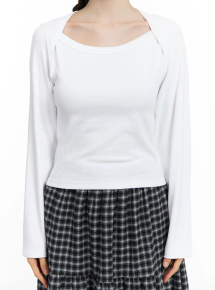 scoop-neck-cutout-long-sleeve-top-cn519