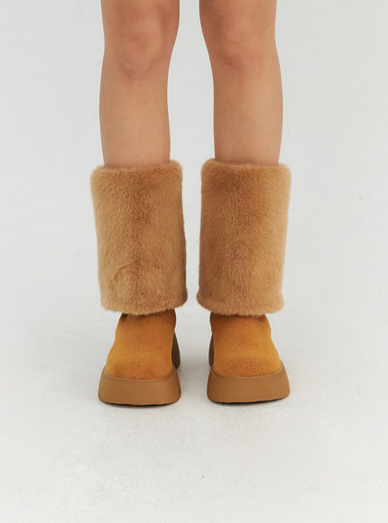 suede-faux-fur-midi-boots-cn315