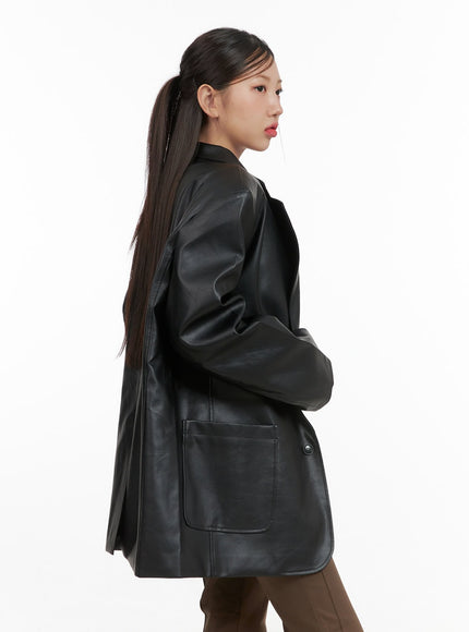 buttoned-oversized-leather-blazer-unisex-cs405