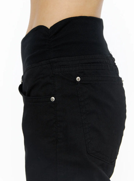 shirred-bootcut-pants-cu511