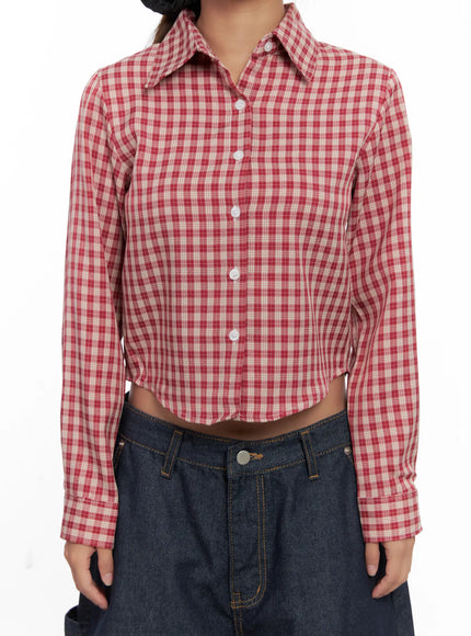 checkered-crop-long-sleeve-cs522