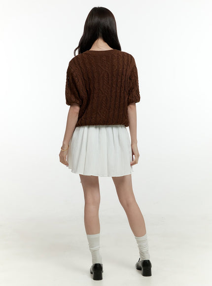 cable-knit-short-sleeve-cardigan-ol430