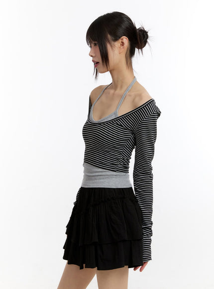 stripe-long-sleeve-crop-top-with-tank-top-ca508