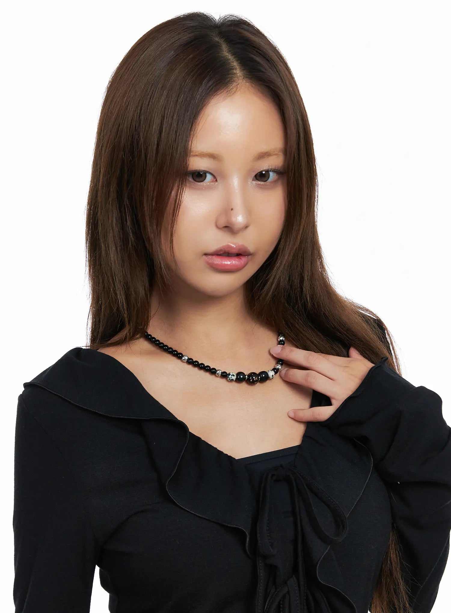 faux-gem-choker-necklace-co513