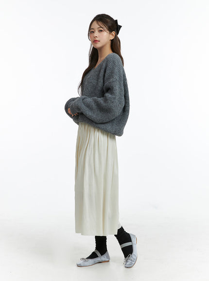 oversized-v-neck-solid-long-sleeve-sweater-oj411