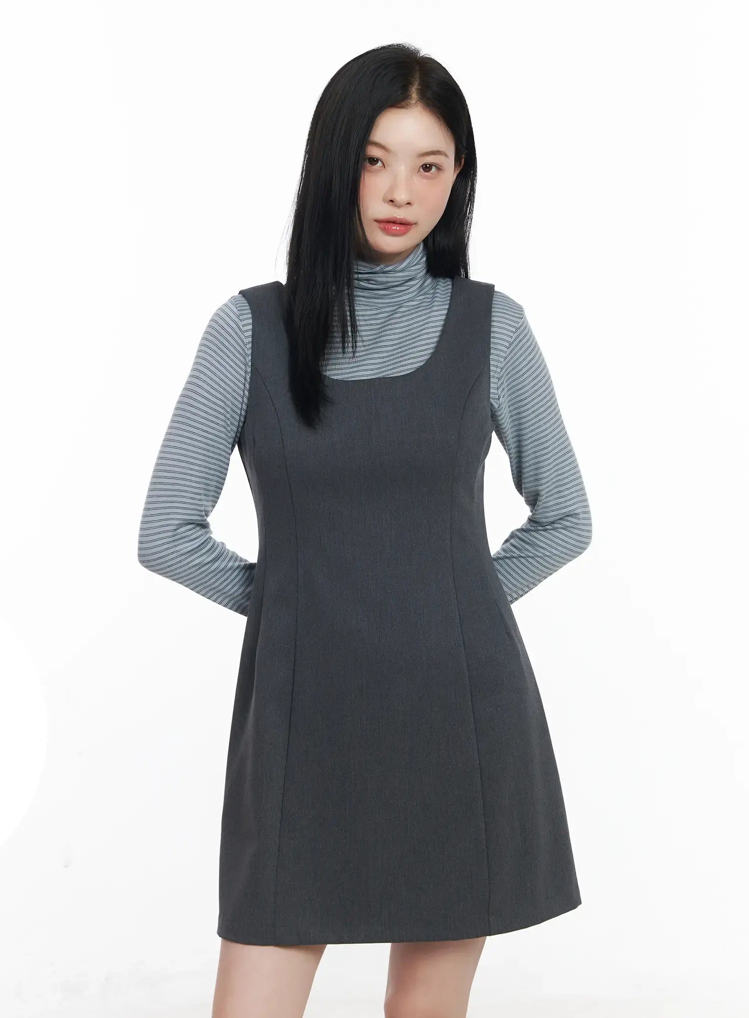 Elegant A-Line Mini Dress CJ519 - Feminine style | LEWKIN Elegant A-Line Mini Dress CJ519 - Feminine style | LEWKIN