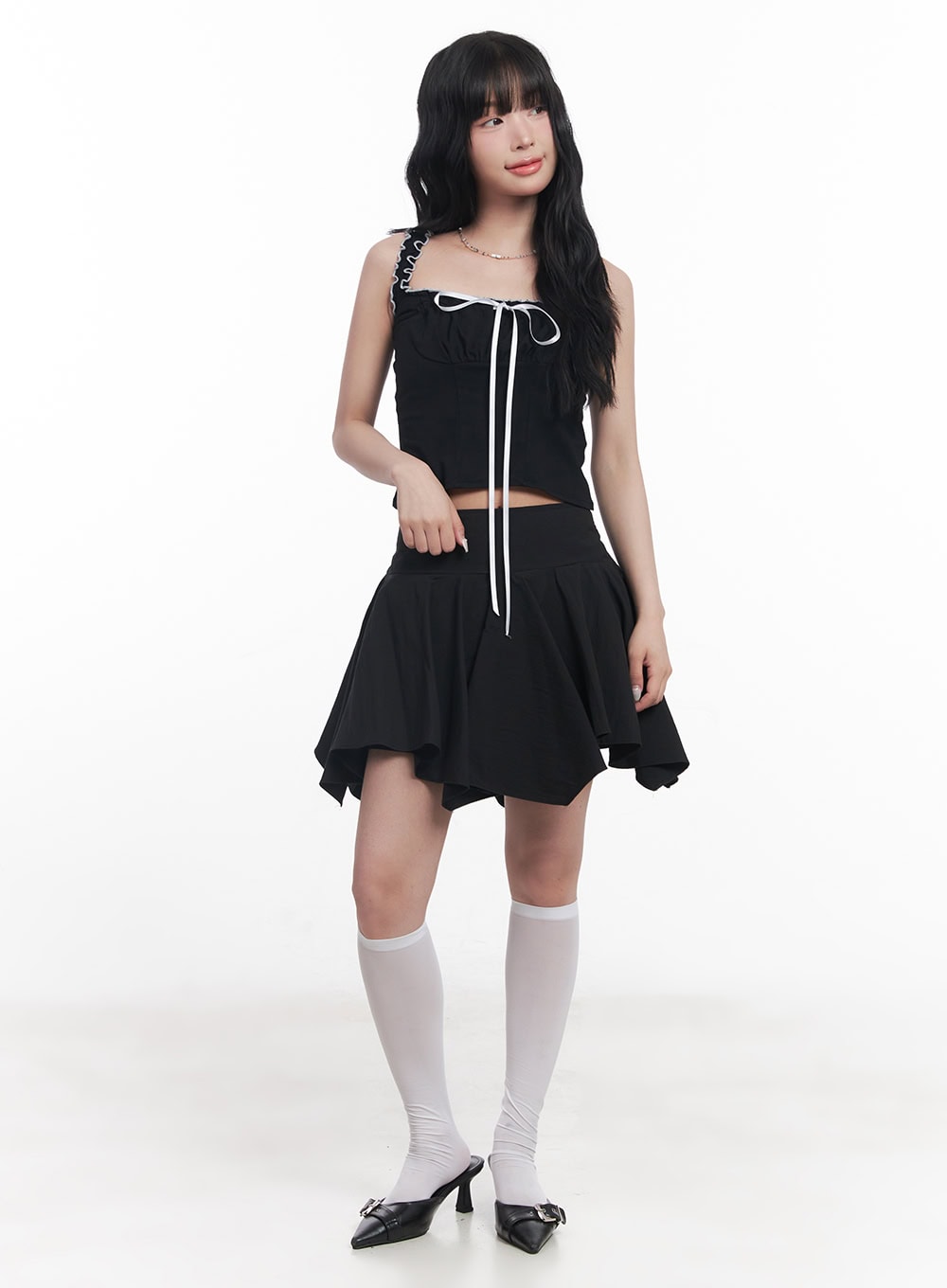 shirred-ribbon-crop-tank-top-cy527