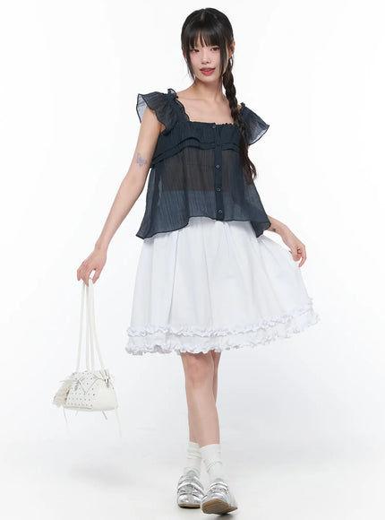 sheer-ruffle-sleeve-blouse-ca528