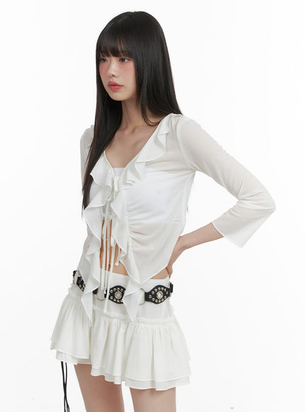 solid-frill-shirred-cardigan-ca422