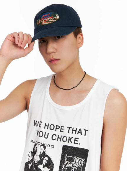 mens-embroidered-vintage-cap-ig508 / Dark blue