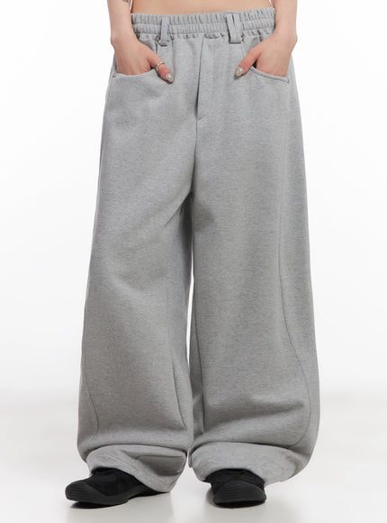 belted-sweatpant-joggers-ic503 / Gray