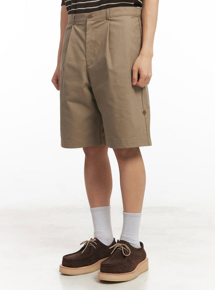 mens-roll-up-cotton-shorts-dark-beige-ia518