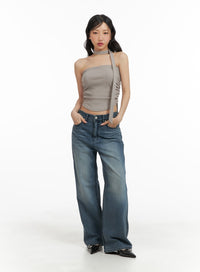 shirred-tube-top-with-scarf-cm420