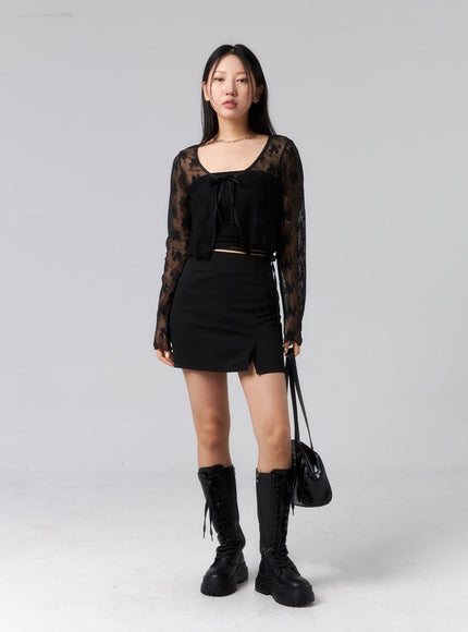 waist-strap-mini-skirt-cl319