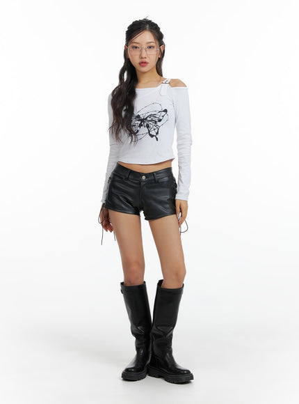 x-strap-faux-leather-shorts-cf427