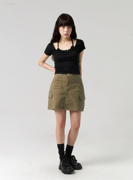 cargo-mini-skirt-cl312