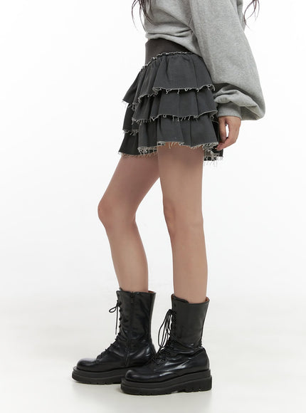 distressed-layered-frill-mini-skirt-cg421