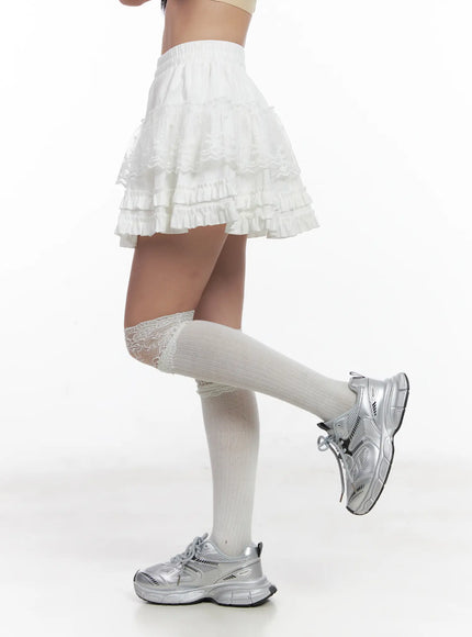 ruffled-lace-mini-skirt-cn528