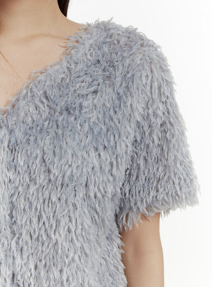 faux-fur-v-neck-cardigan-oy413