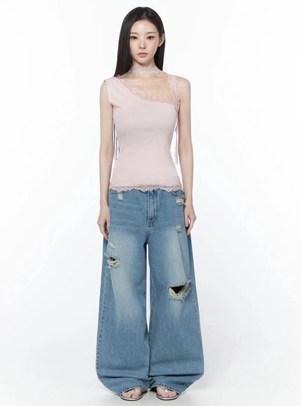 lace-trim-asymmetric-tank-top-iu512