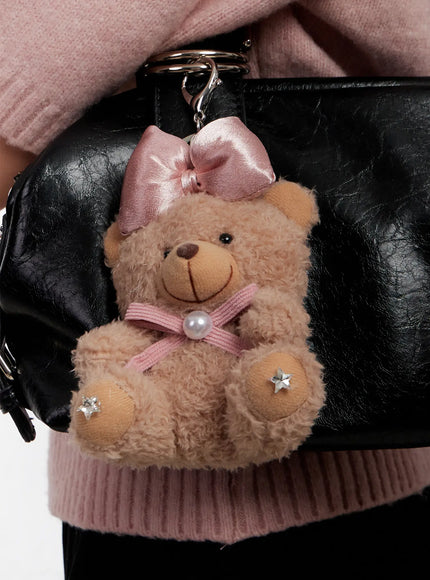 ribbon-fluffy-teddy-bear-keychain-io527