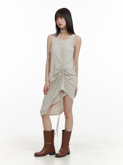 shirred-string-sleeveless-mini-dress-cy428