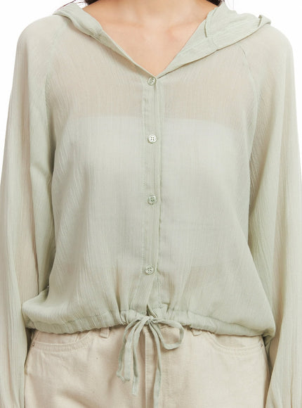 sheer-hooded-button-up-blouse-cj515