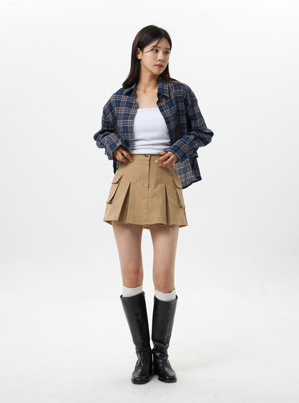 pintuck-cargo-mini-skirt-os319